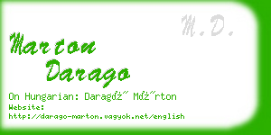 marton darago business card